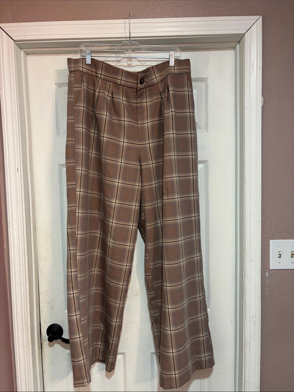 Torrid Women’s Brown Plaid Dress Pants